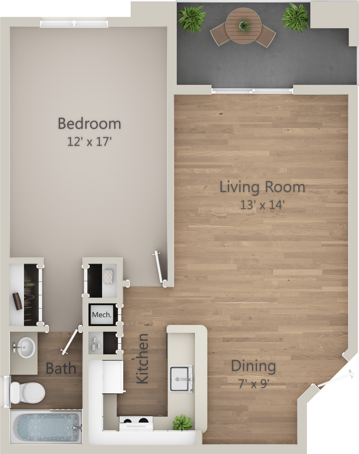 2D Floor Plan for Sabal